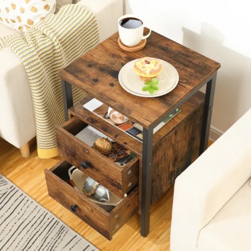 2 - Drawer Nightstand with Storage OEM
