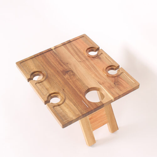 Acacia Wood Wine Picnic Table