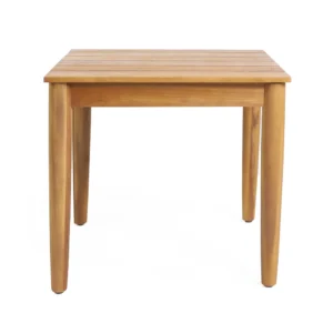 Classic Square Acacia Wood Side Table