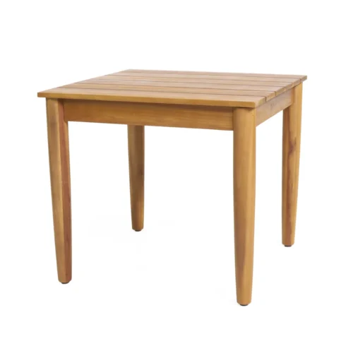 Classic Square Acacia Wood Side Table