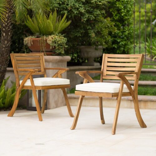 Outdoor Acacia Wood Arm Chair