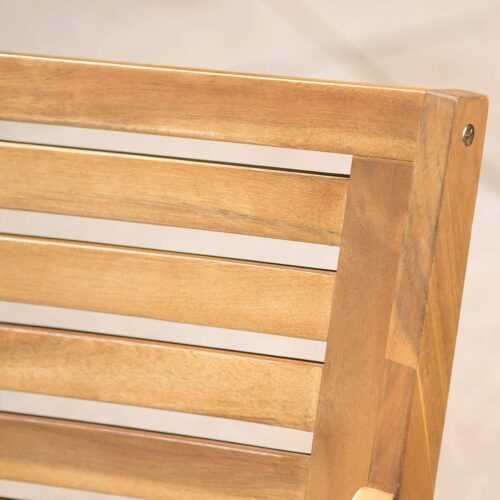 Outdoor Acacia Wood Arm Chair