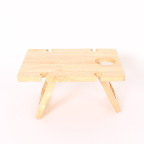 Rubber Wood Wine Picnic Table