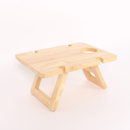 Rubber Wood Wine Picnic Table